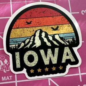💜13/$13 +Bundle Sticker Sale | Travel Iowa Waterproof Sticker